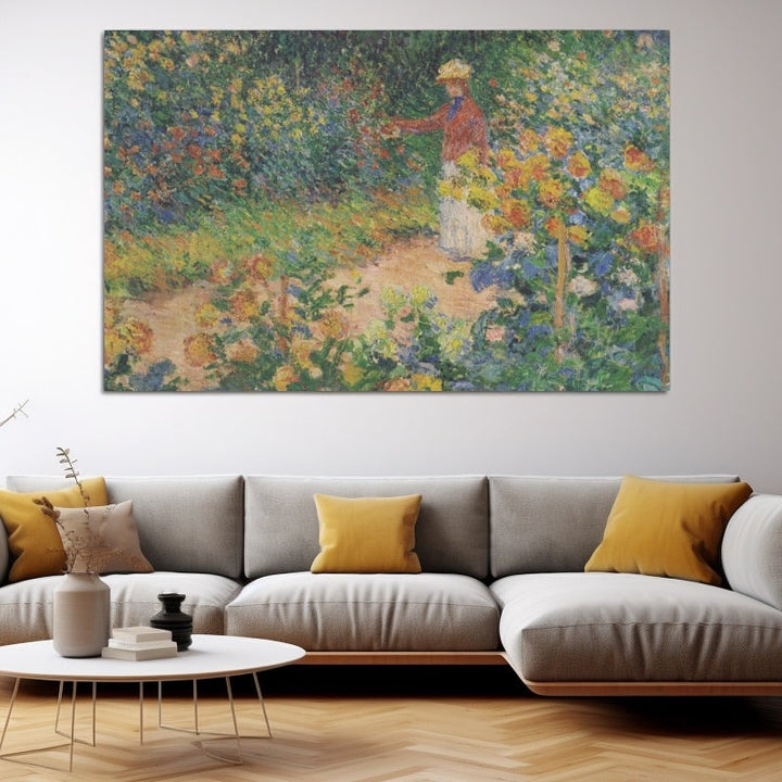 Tableau Jardin de Giverny, art mural décoration nature