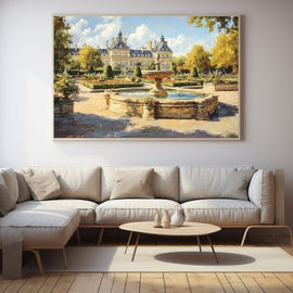 Tableau Jardin du Luxembourg, art mural décoration nature
