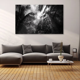 Tableau Jungle Noir Et Blanc