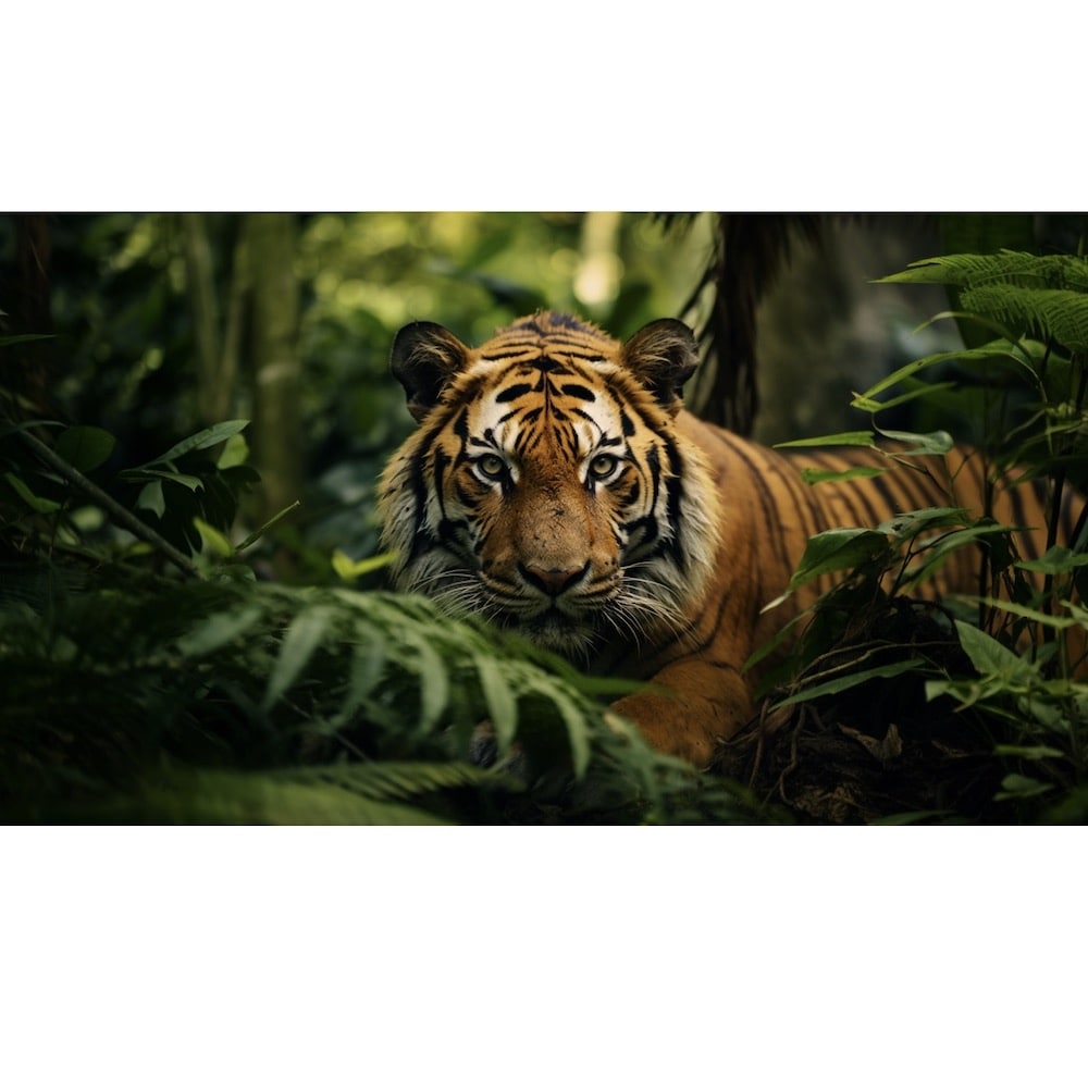 Tableau Jungle Tigre