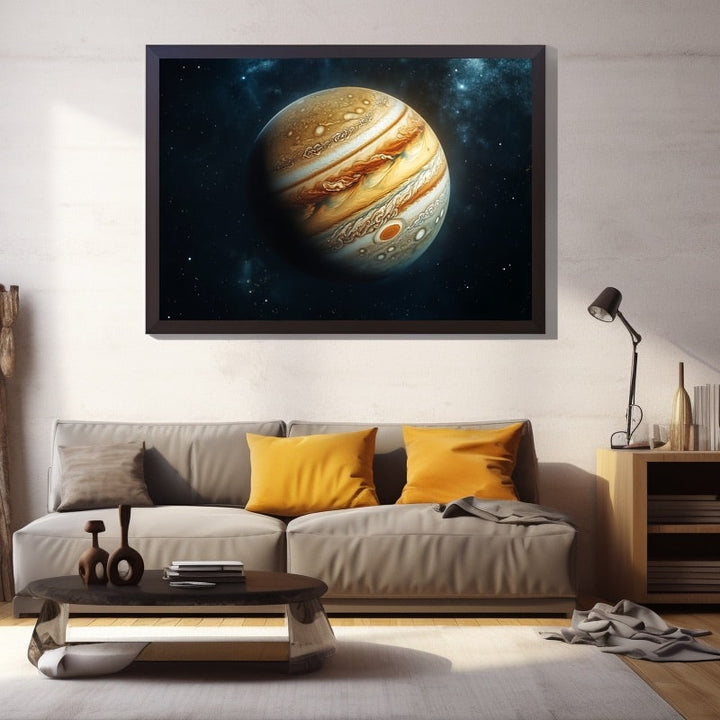 Tableau Jupiter Géante Gazeuse, art mural décoration nature