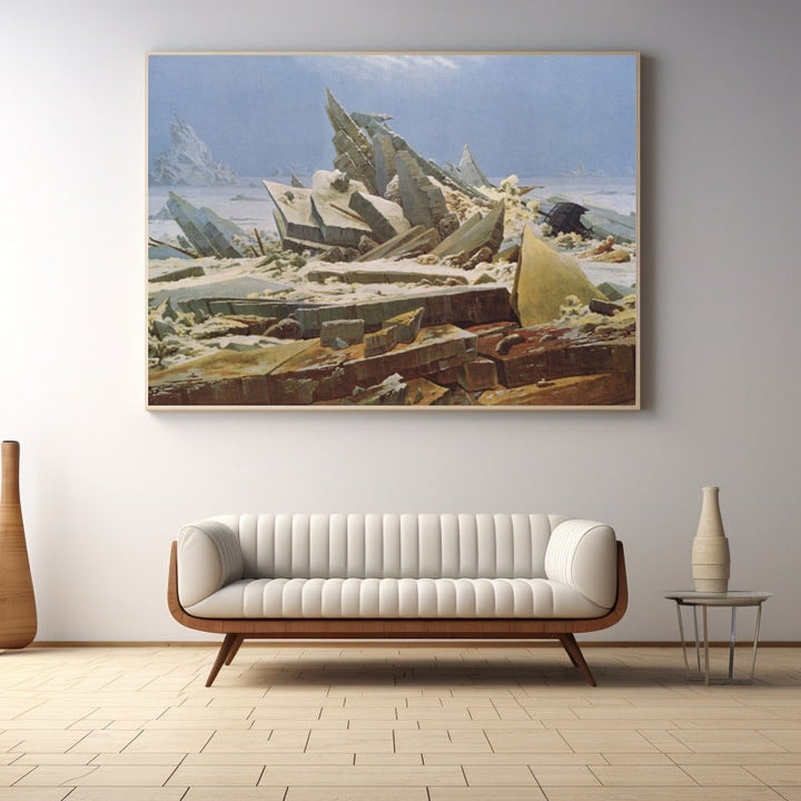 Tableau la Mer de Glace, art mural décoration nature
