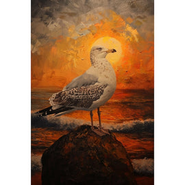 La Mouette Tableau, art mural décoration nature, vue 2