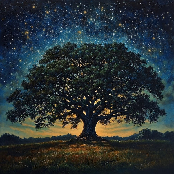 Tableau Chêne sous les Étoiles, art mural décoration nature