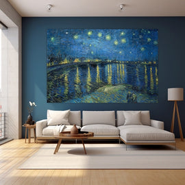 Tableau La Nuit Étoilée, art mural décoration nature