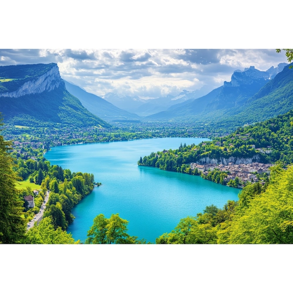Tableau Lac du Bourget, art mural décoration nature