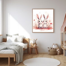Tableau Lapin Amoureux