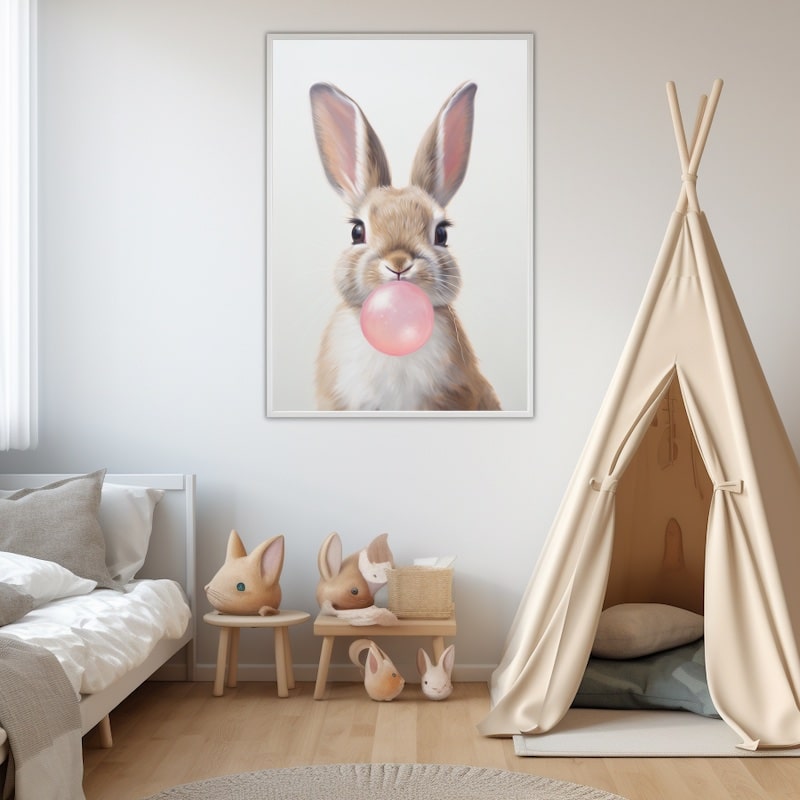 Tableau Lapin Chewing Gum