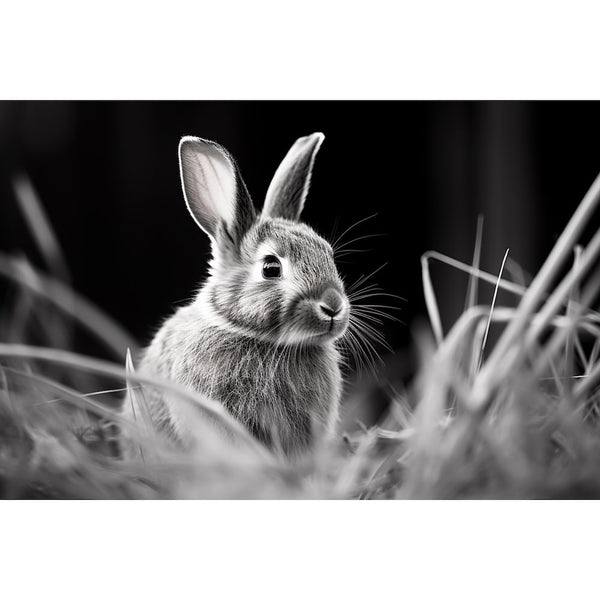 Tableau Peinture Lapin Cuisine, art mural décoration nature
