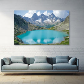 Tableau Le Lac de l'Eychauda, art mural décoration nature