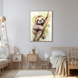 Tableau le Petit Paresseux, art mural décoration nature