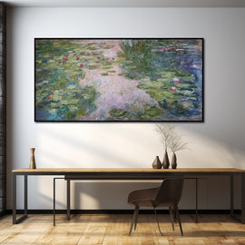 Tableau les Nénuphars, art mural décoration nature