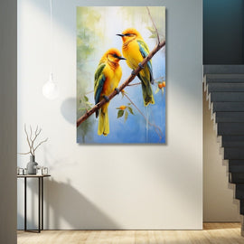 Tableau les Oiseaux, art mural décoration nature