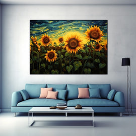 Tableau les Tournesols Peinture, art mural décoration nature