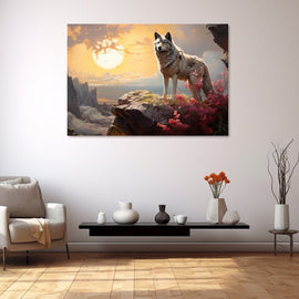 Tableau Loup Fantastique, art mural décoration nature