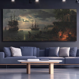 Tableau Lune Connu, art mural décoration nature