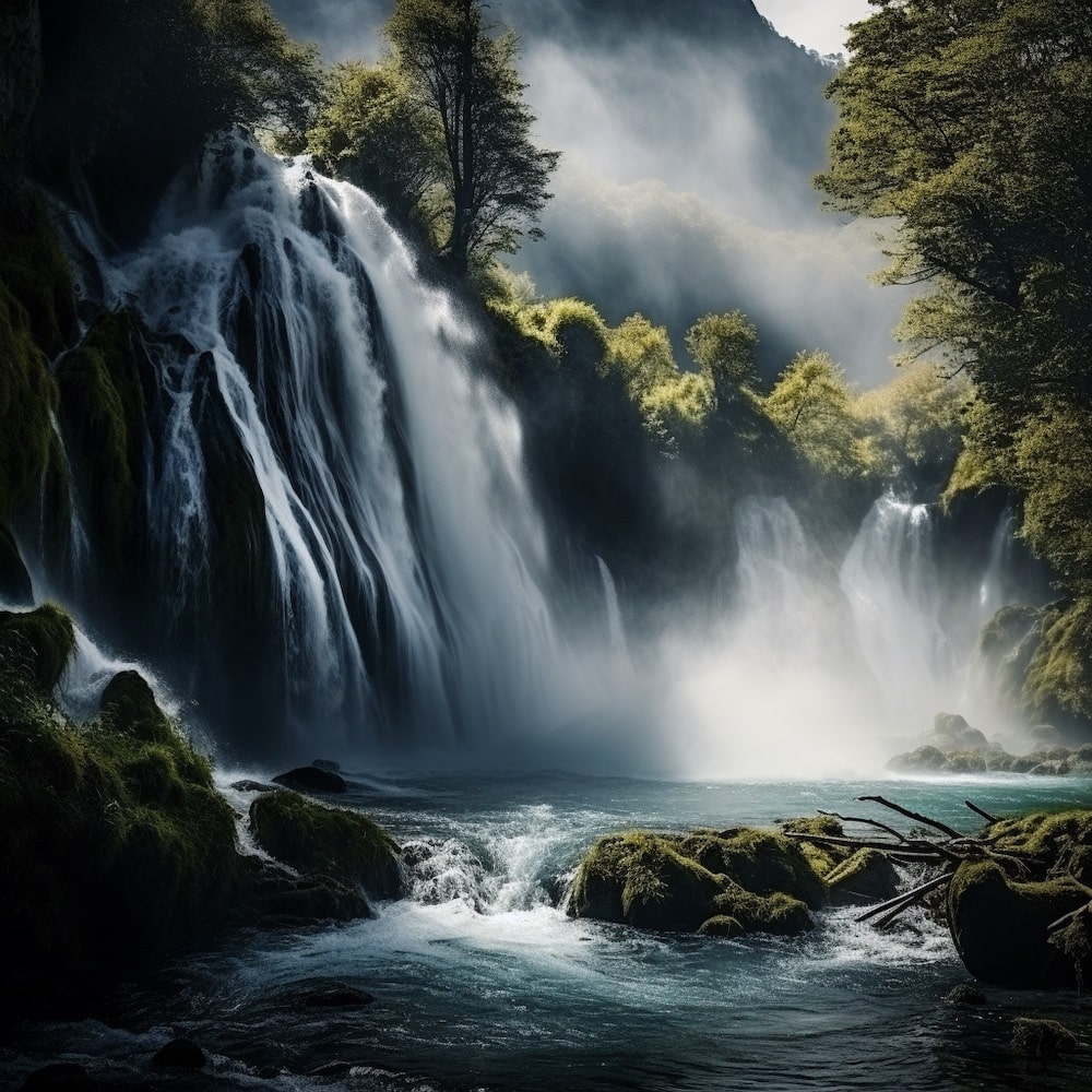 Tableau Magnifique Cascade, art mural décoration nature