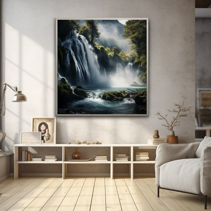 Tableau Magnifique Cascade, art mural décoration nature