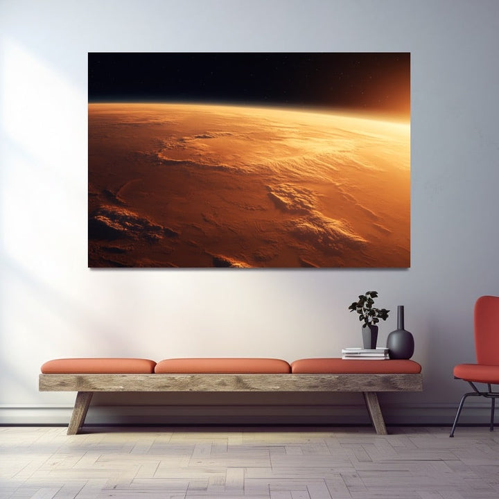 Tableau Mars, art mural décoration nature
