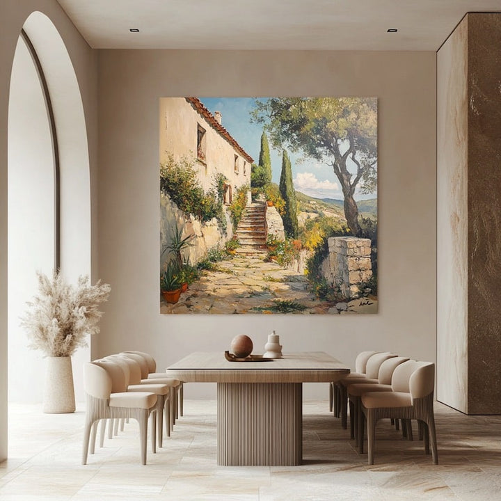 Tableau Mas Provençal et Escalier