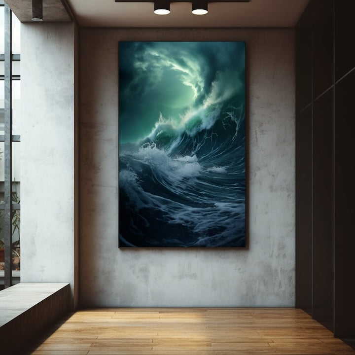 Tableau Mer Agitée, art mural décoration nature