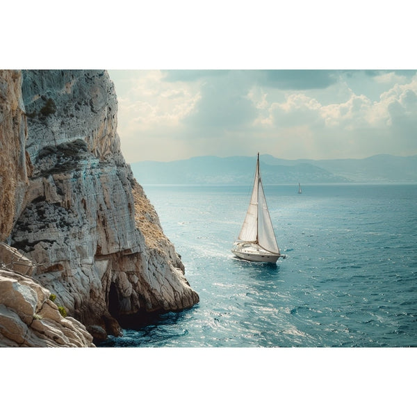 Tableau Bateau au Grand Large, art mural décoration nature