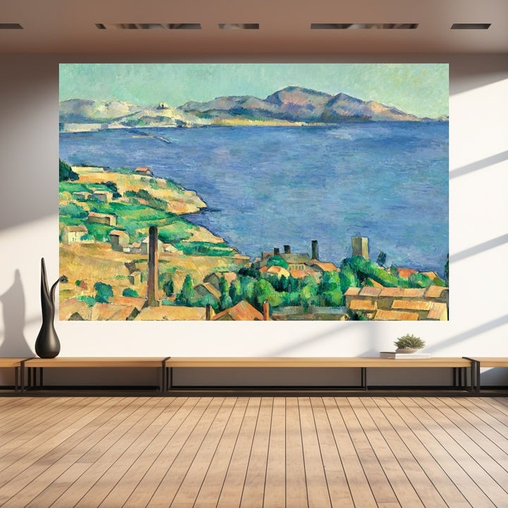 Tableau Golfe de Marseille Cézanne, art mural décoration nature
