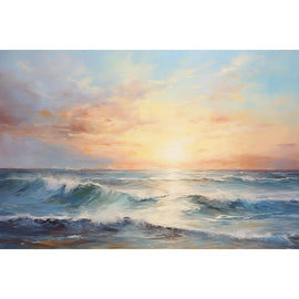 Tableau Impressionniste Mer, art mural décoration nature