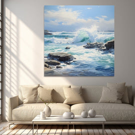 Tableau Mer Moderne, art mural décoration nature