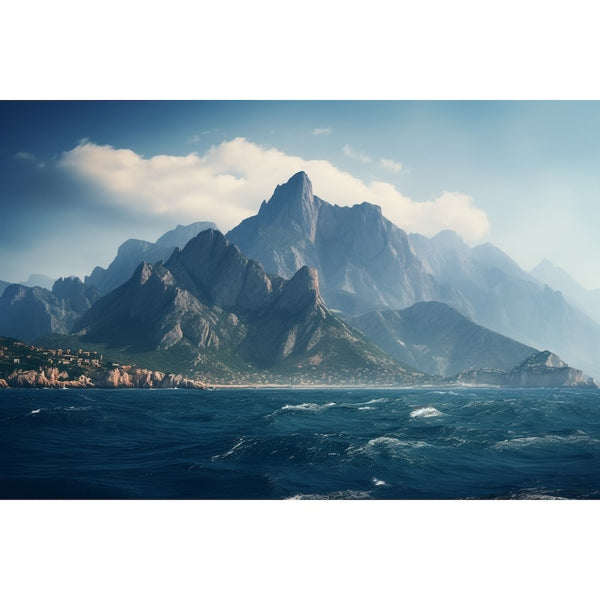 Tableau Mer et Montagne, art mural décoration nature