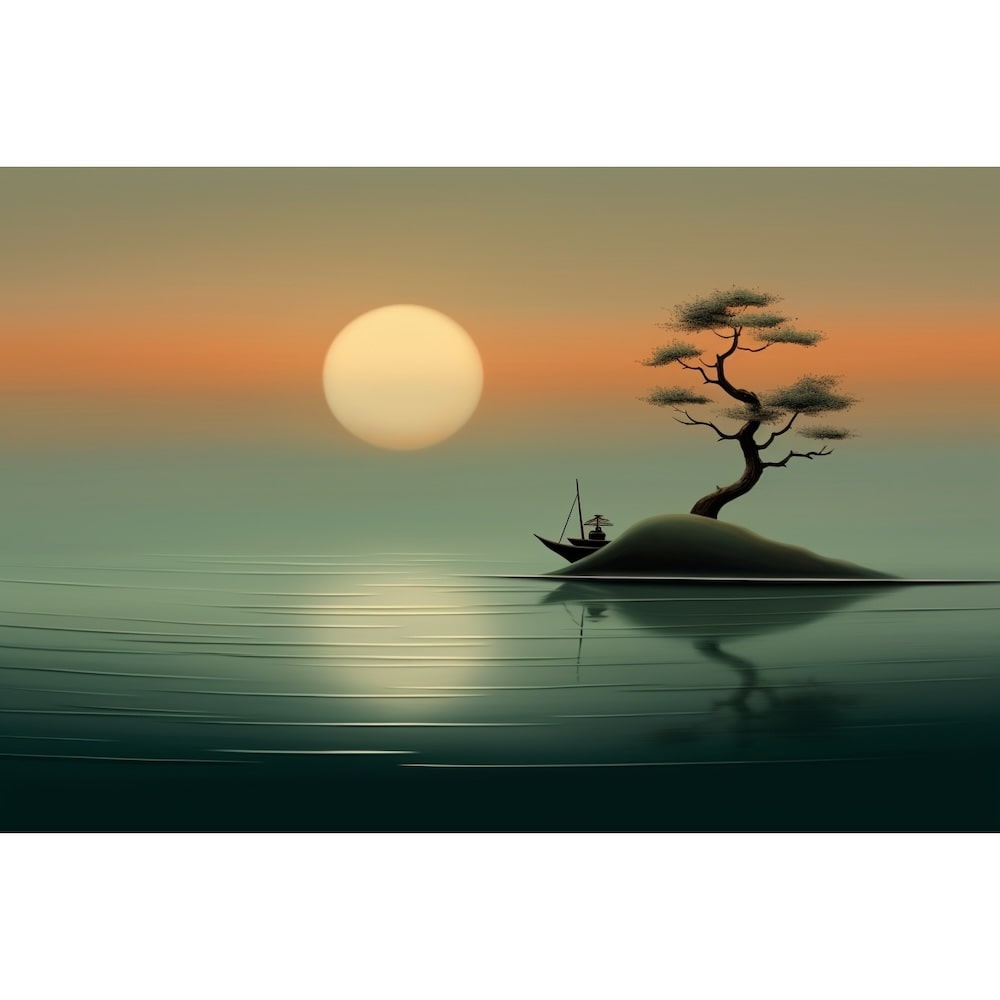 Tableau Zen Mer, art mural décoration nature