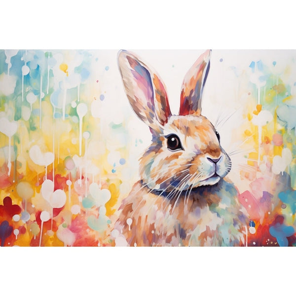 Tableau Lapin Moderne, art mural décoration nature