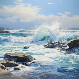 Tableau Mer Moderne, art mural décoration nature