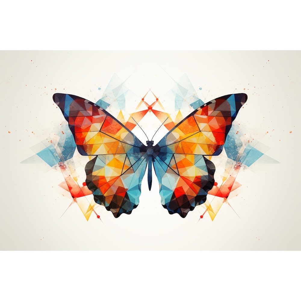 Tableau Papillon Moderne, art mural décoration nature
