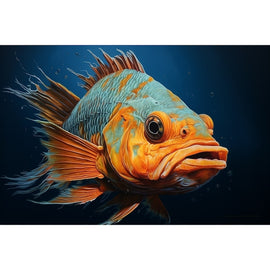 Tableau Poisson Moderne, art mural décoration nature