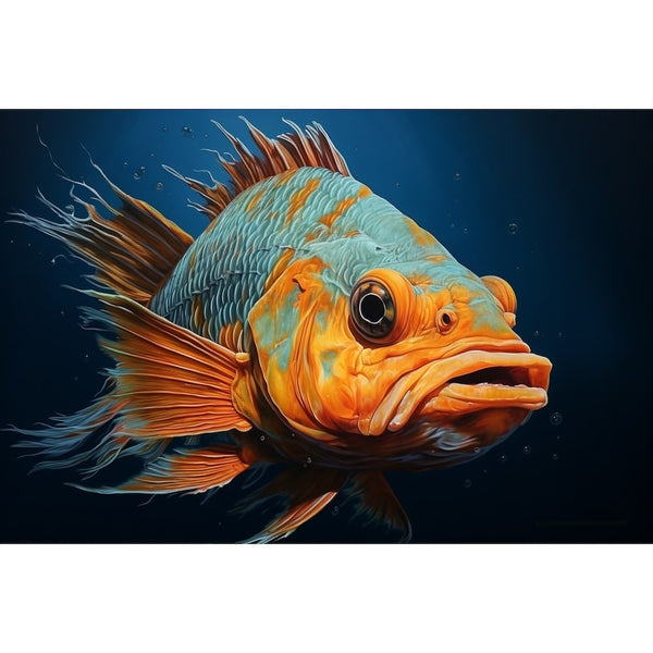 Tableau Poisson Moderne, art mural décoration nature