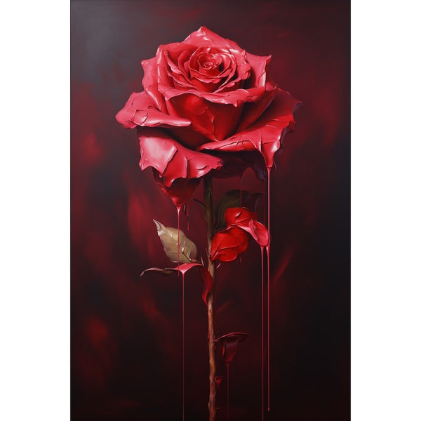 Tableau Moderne Rose, art mural décoration nature