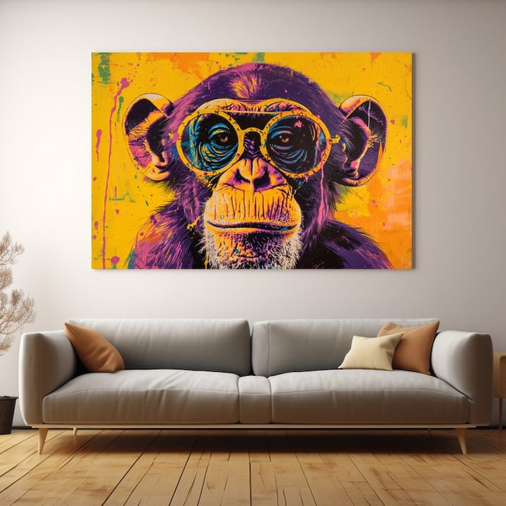 Tableau Moderne Singe, art mural décoration nature