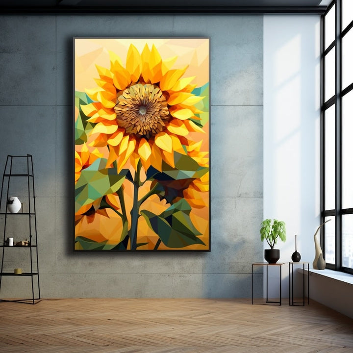 Tableau Moderne Tournesol