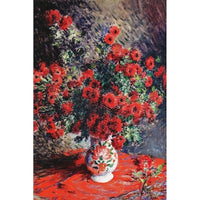 Thumbnail for Tableau Monet Fleurs Rouges
