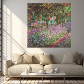 Tableau Monet Jardin, art mural décoration nature