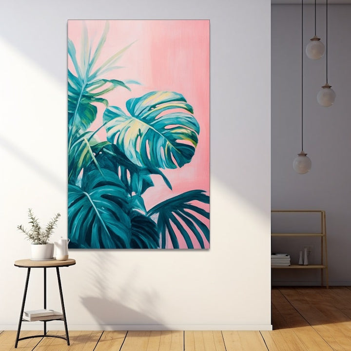 Tableau Monstera, art mural décoration nature