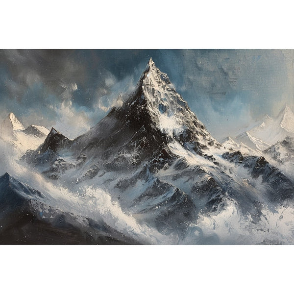 Tableau de Montagne Ancien, art mural décoration nature