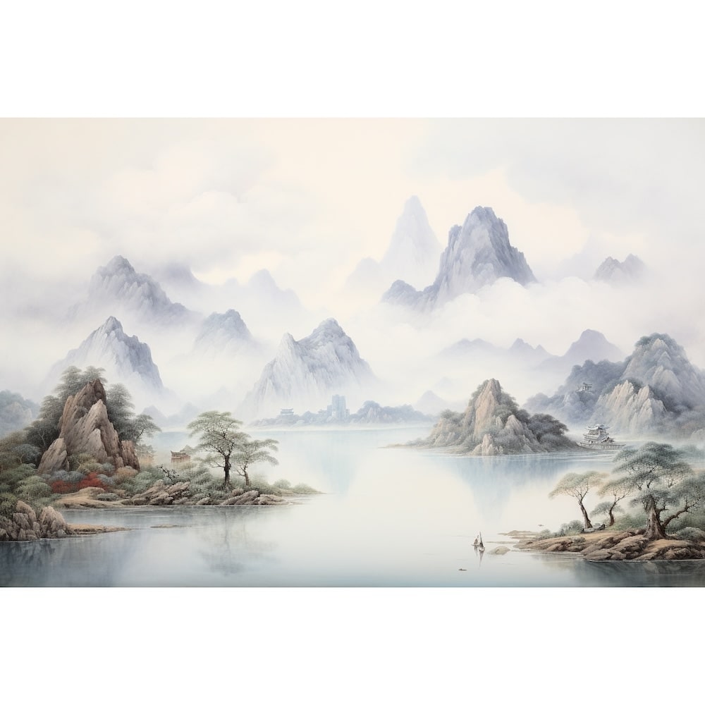 Tableau Montagne de Chine, art mural décoration nature