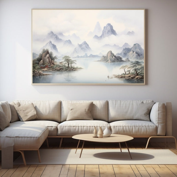 Tableau Montagne de Chine, art mural décoration nature