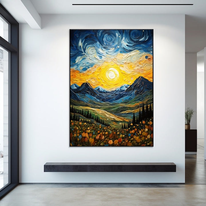 Tableau Montagne Design, art mural décoration nature