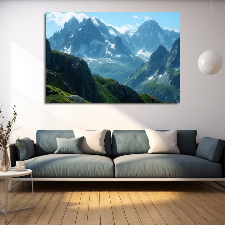 Tableau Montagne Haute Savoie, art mural décoration nature