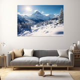 Tableau Montagne Hiver