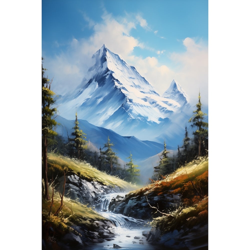 Tableau Mural Montagne, art mural décoration nature