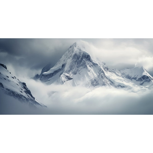 Tableau Neige Montagne, art mural décoration nature